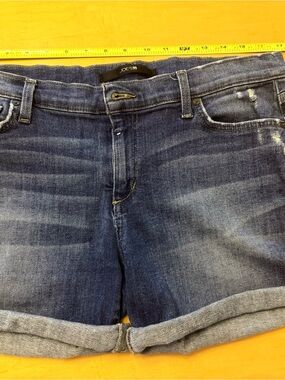 Joe's Jeans Blue Distressed Denim Shorts with Contrast Stitching 30